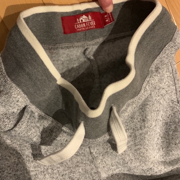 Matching Set - EUC Boys Speckled Grey Full Zip Hoodie & Joggers- size M (10/12) - Picture 13 of 16